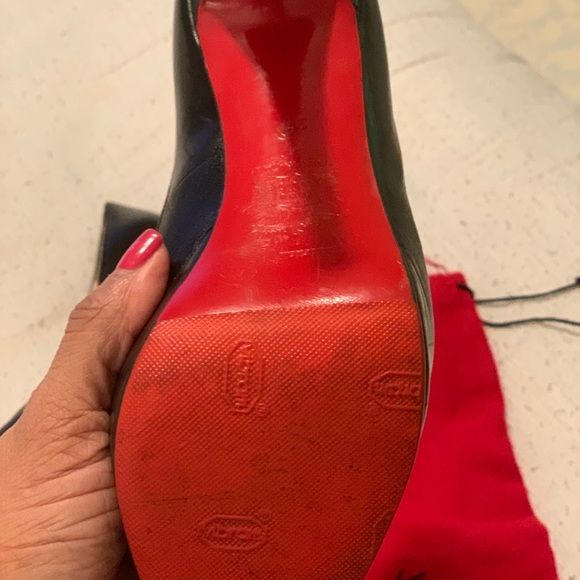 Christian Louboutin , Black Peep Toe Size 7 - Picture 8 of 8